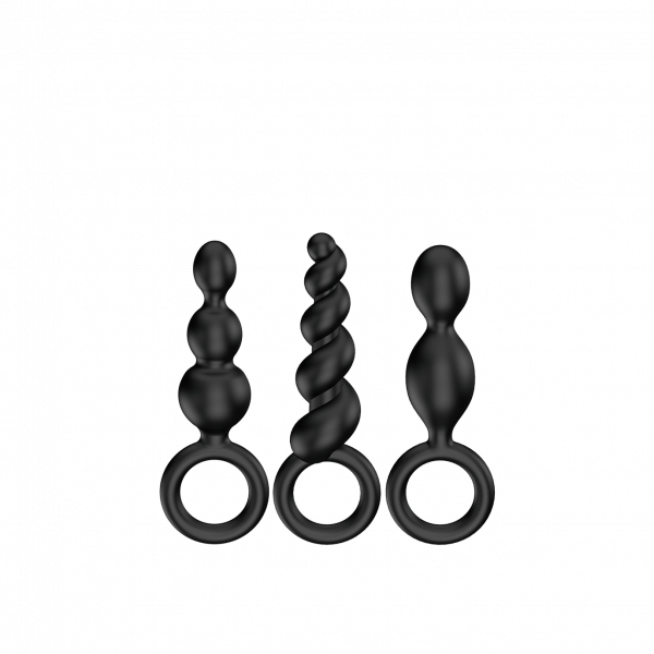 Satisfyer Booty Call Anal Plugs - Black