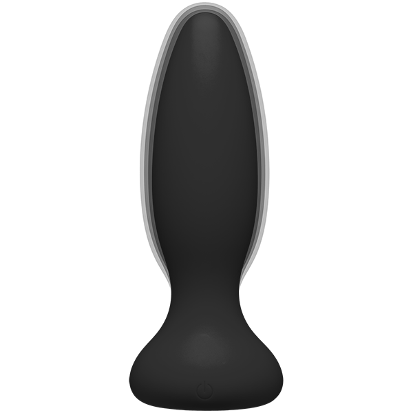 Doc Johnson A-Play Vibe Experienced Rechargeable Silicone Anal Plug with Remote - Black