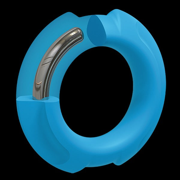 Doc Johnson OptiMALE Silicone Cock Ring 35mm - Blue