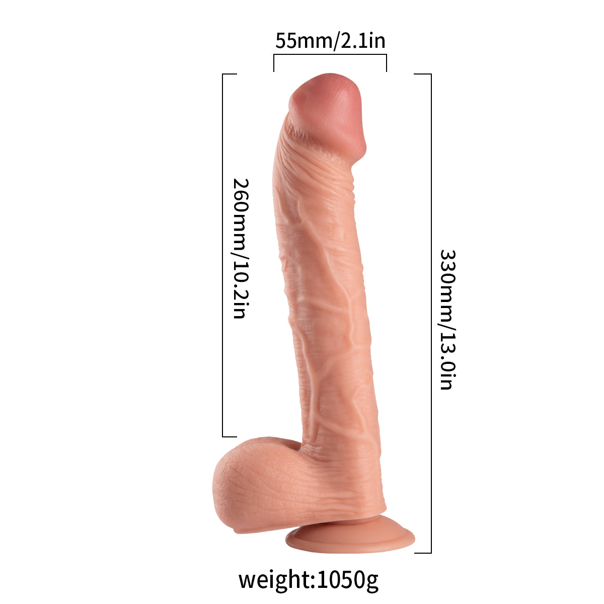 Lance's Cock Ultra Realistic 13'' Dildo - Light