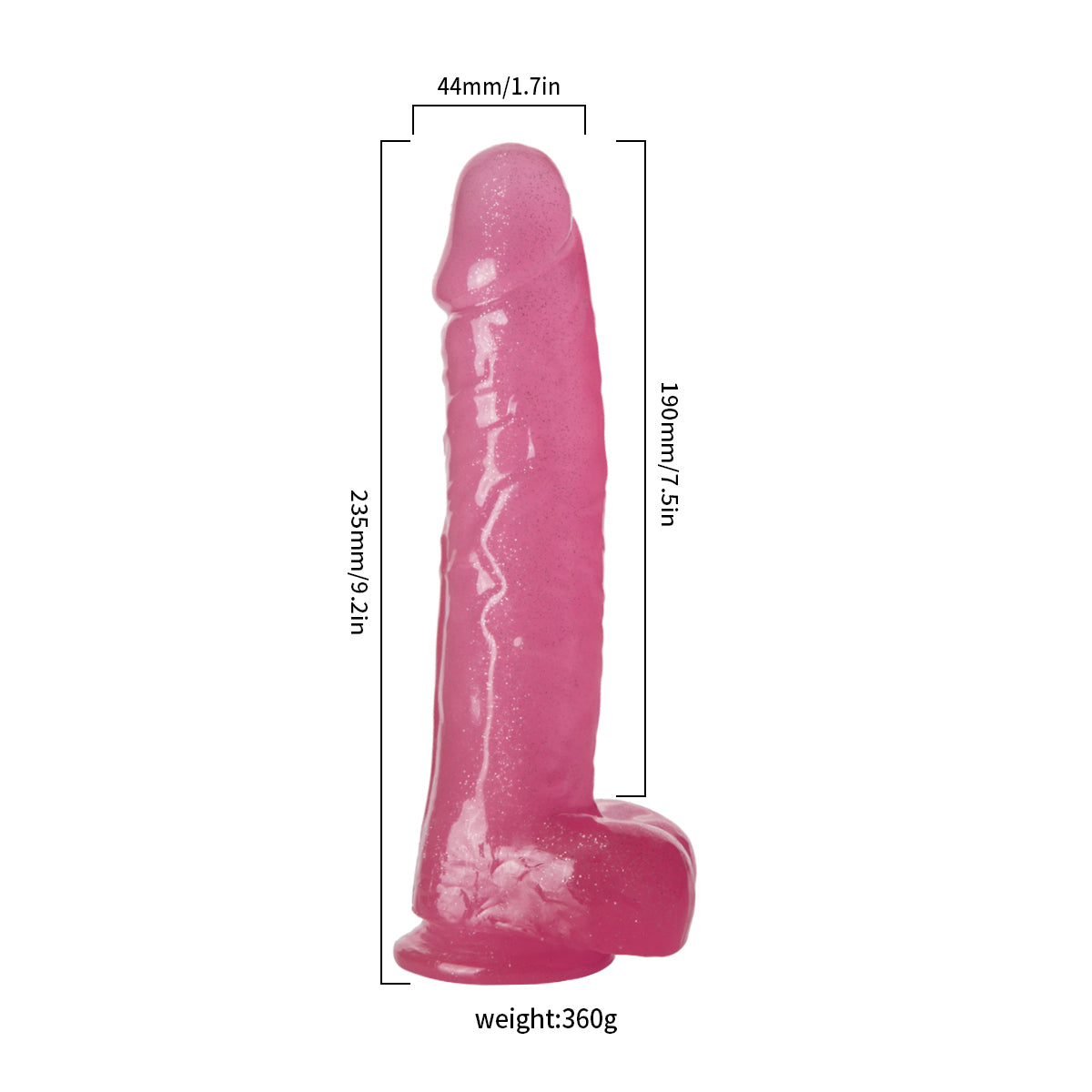 Lance's Cock Ultra Realistic 9.6'' Dildo with Balls