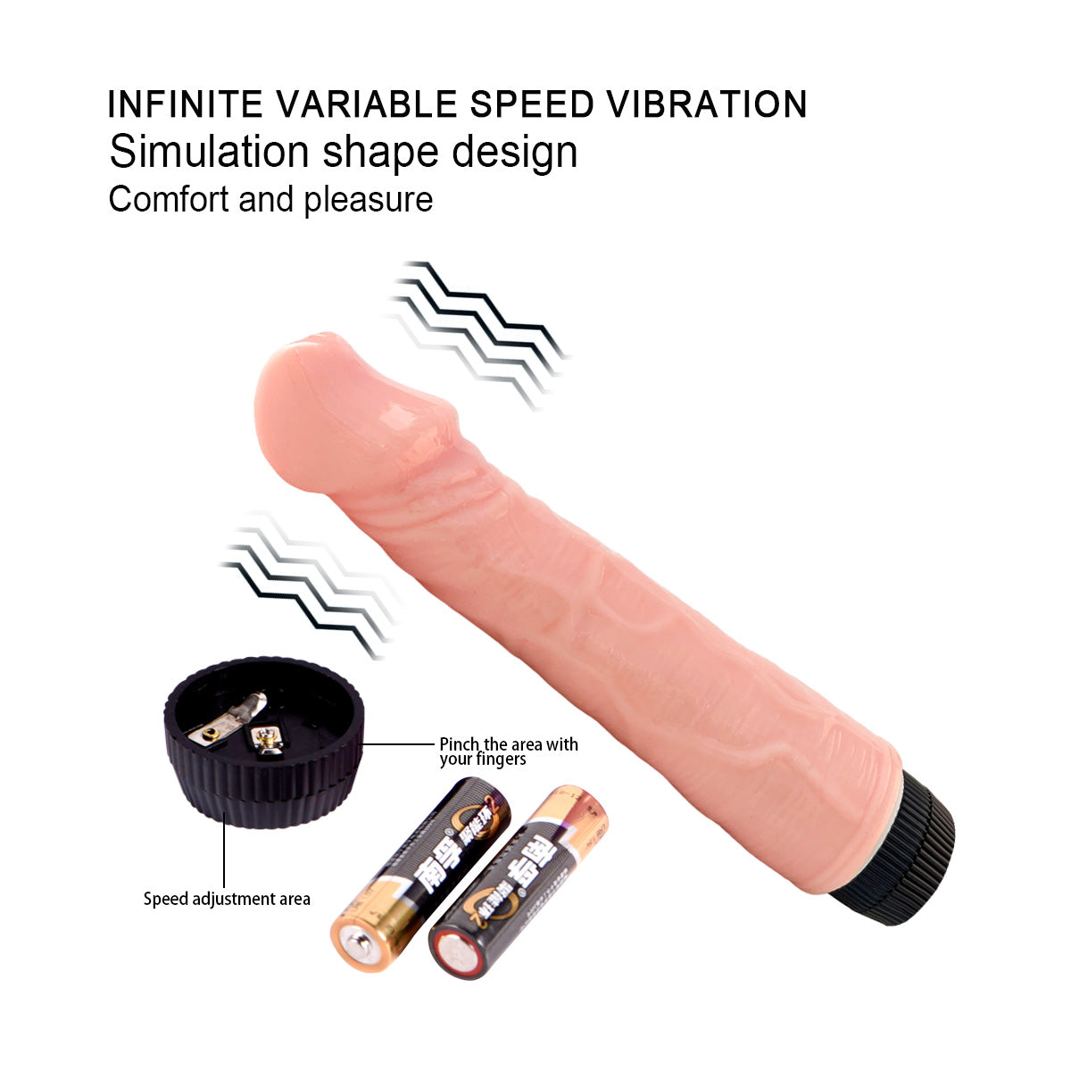 Lance's Cock Ultra Realistic Vibrating 8.8'' Dildo - Light