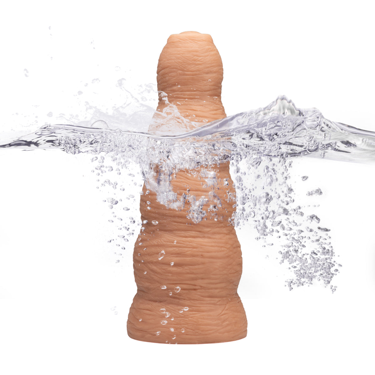 B068 The Huge Ribbed 12.8'' Dildo - Light