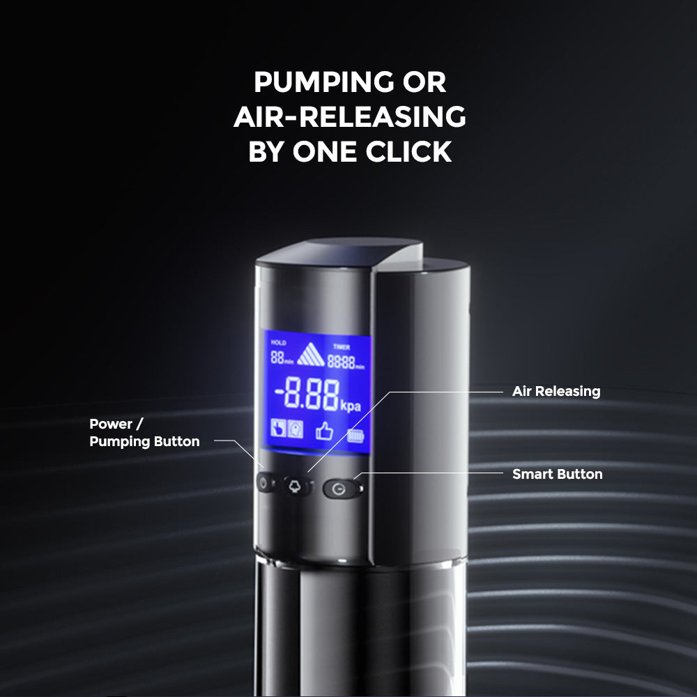 LuvPump Advanced Smart Penis Pump with LCD Screen & Sleeve