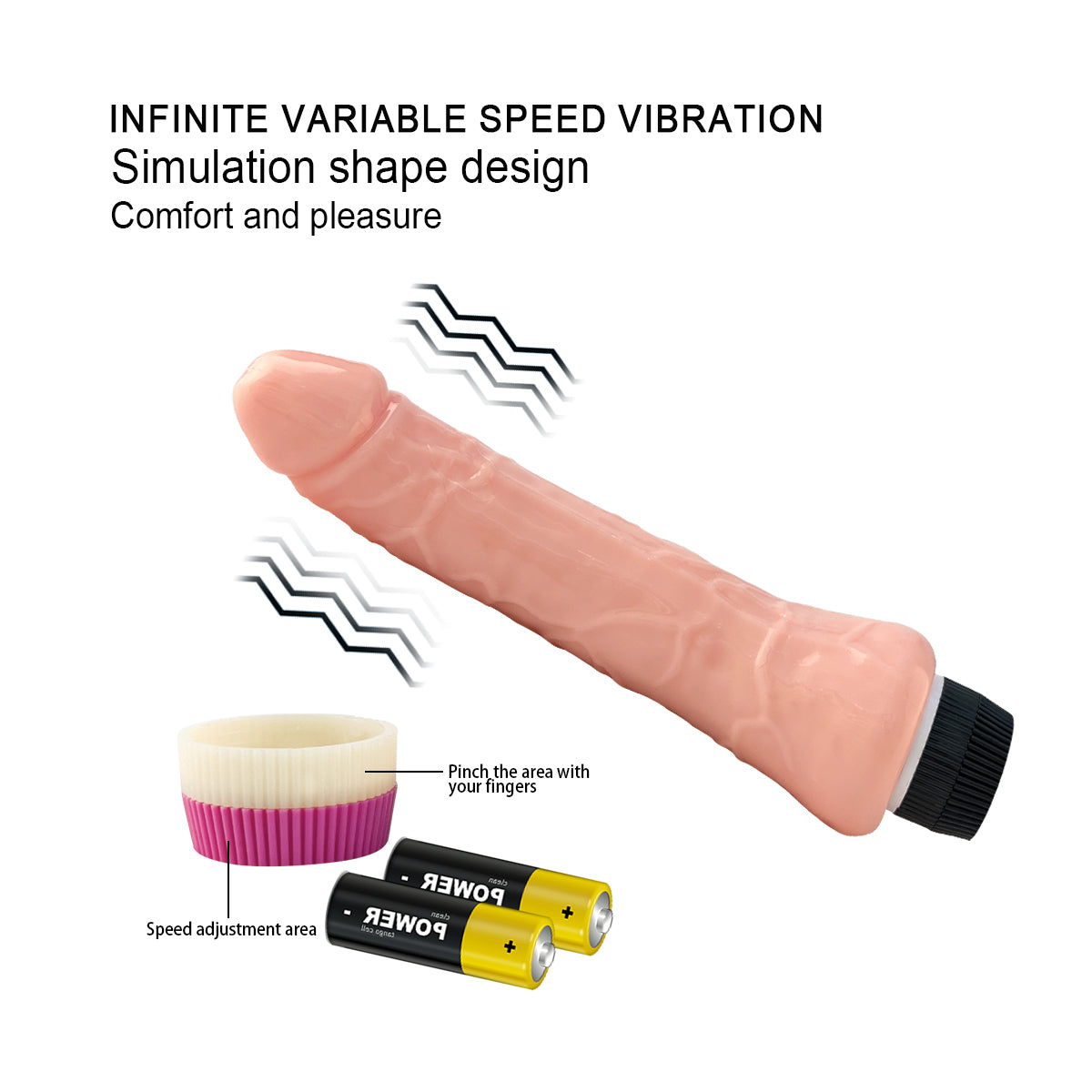Lance's Cock Ultra Realistic Vibrating 8.9'' Dildo - Light