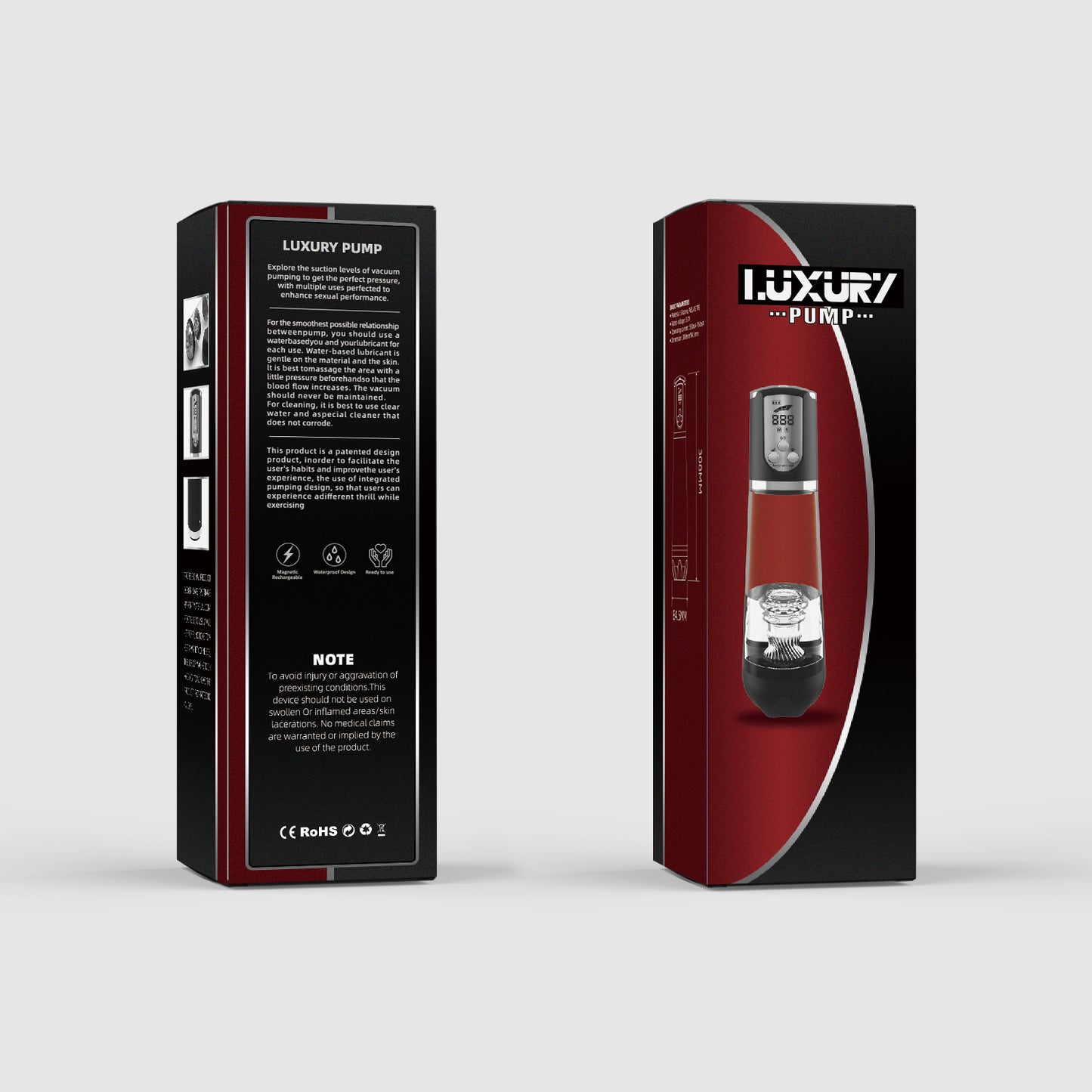 Luxury Rechargeable Vacuum Pump with Sleeve