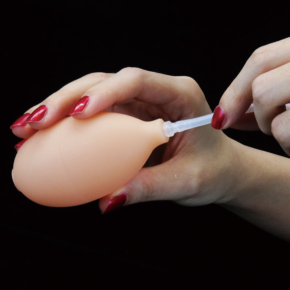 Lovetoy Products Cumming Softee 8" Soft Ejaculation Cock with Balls - Light