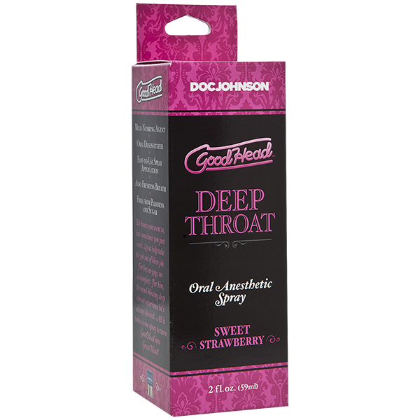 Doc Johnson GoodHead Deep Throat Oral Anesthetic Spray 59ml - Strawberry