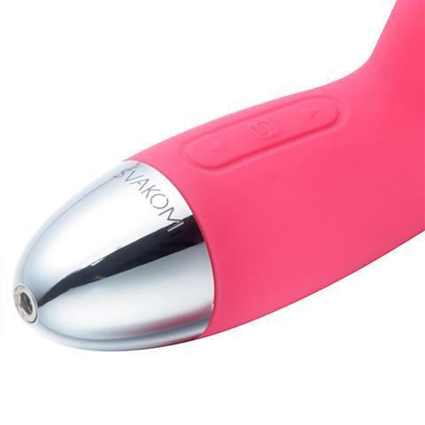 Svakom Barbara Rechargeable Ribbed Dual Motor Vibrator - Plum