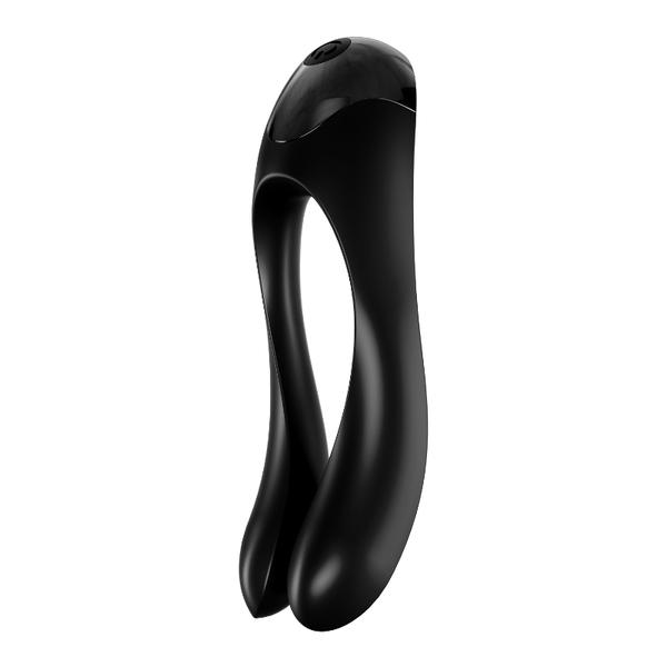 Satisfyer Candy Cane Rechargeable Finger Vibrator - Black