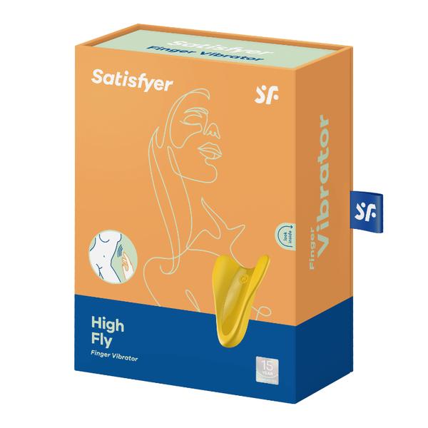 Satisfyer High Fly Rechargeable Finger Vibrator - Yellow
