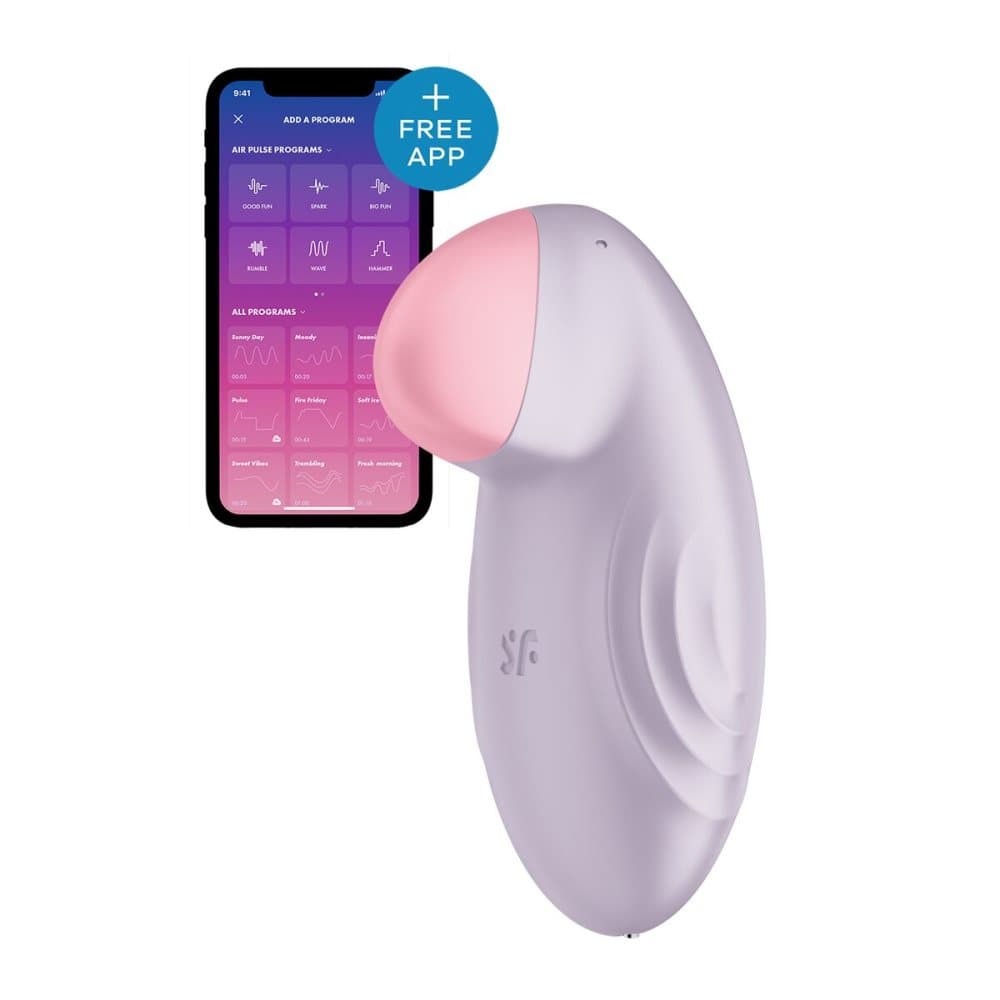Satisfyer Tropical Tip Lay On Vibrator - Lilac