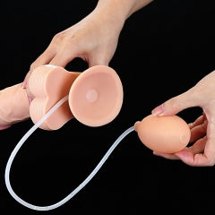 Lovetoy Products Cumming Softee 9" Soft Ejaculation Cock with Balls - Light