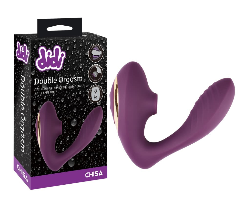 Didi Double Orgasm Suction Vibrator with Air Flow Technology