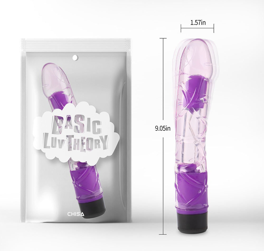 Basic Luv Theory Realistic 9" Vibrating Dildo