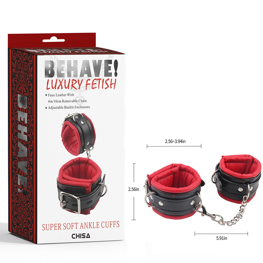 Behave! Luxury Fetish Super Soft Ankle Cuffs