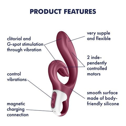 Satisfyer Love Me Rechargeable Rabbit Vibrator - Red