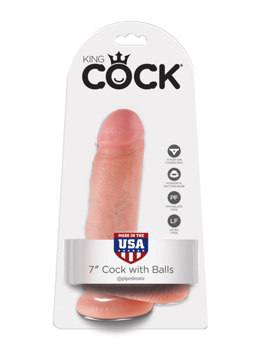 Pipedream King Cock 7" Cock with Balls