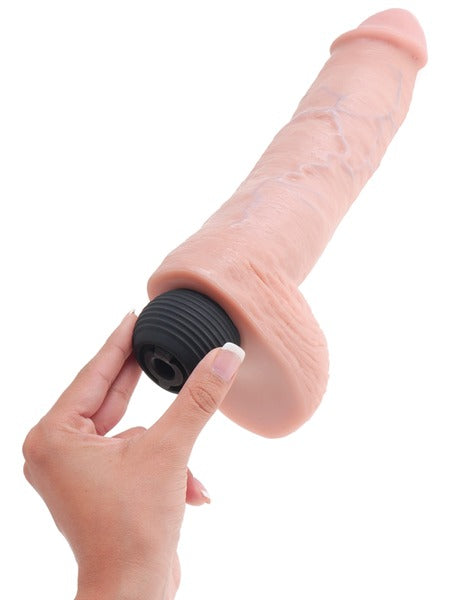 Pipedream King Cock 8" Squirting Cock with Balls - Light