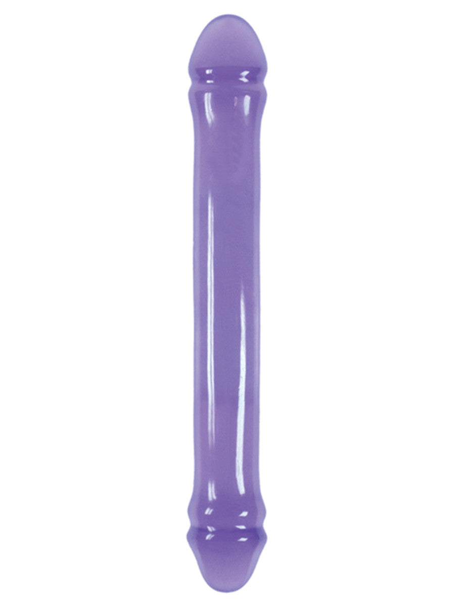 NS Novelties Jelly Rancher 12" Smooth Double Dong - Purple