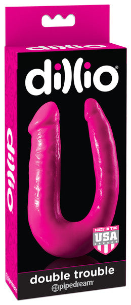 Pipedream Dillio Double Trouble Dong - Pink