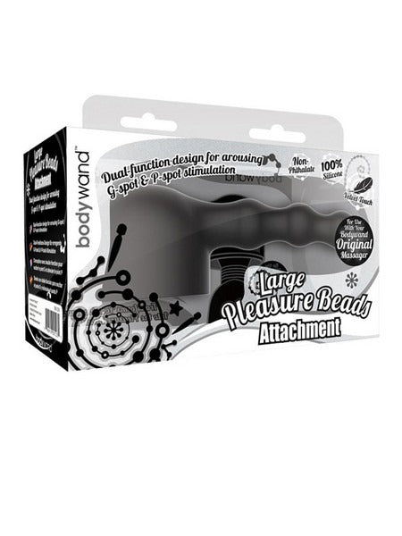 Bodywand Large Pleasure Beads Wand Attachment - Black