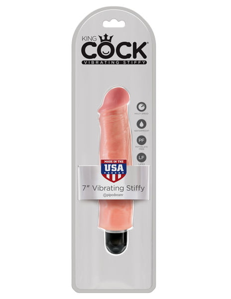 King Cock 7 Inch Vibrating Stiffy-0