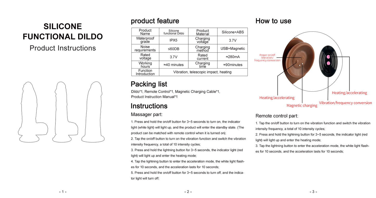 Liquid Silicone Series 8.4'' Rechargeable Thrusting Vibrating Dildo with Remote