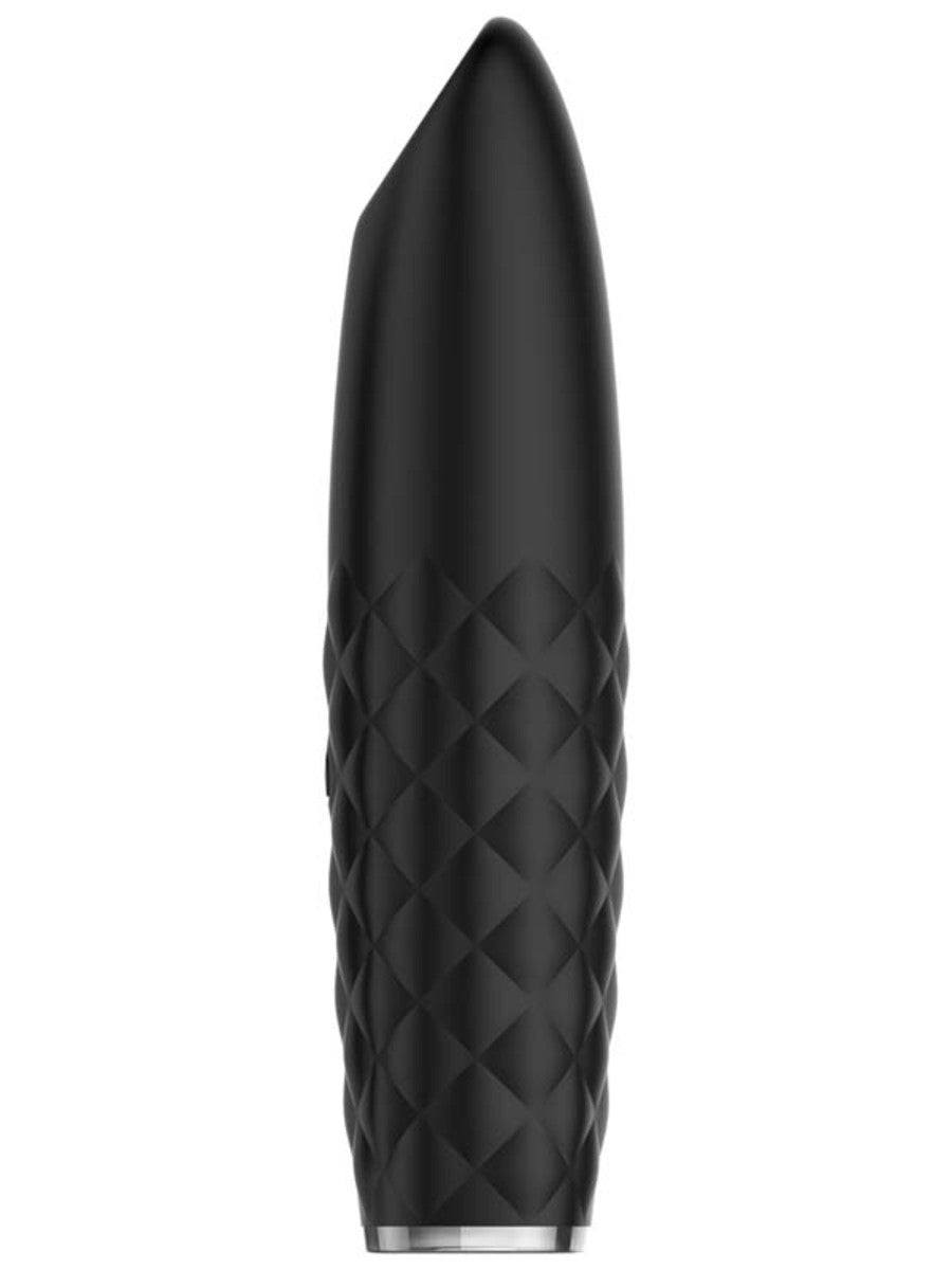 Diamonds by Playful The Princess Rechargeable Bullet Vibrator - Black