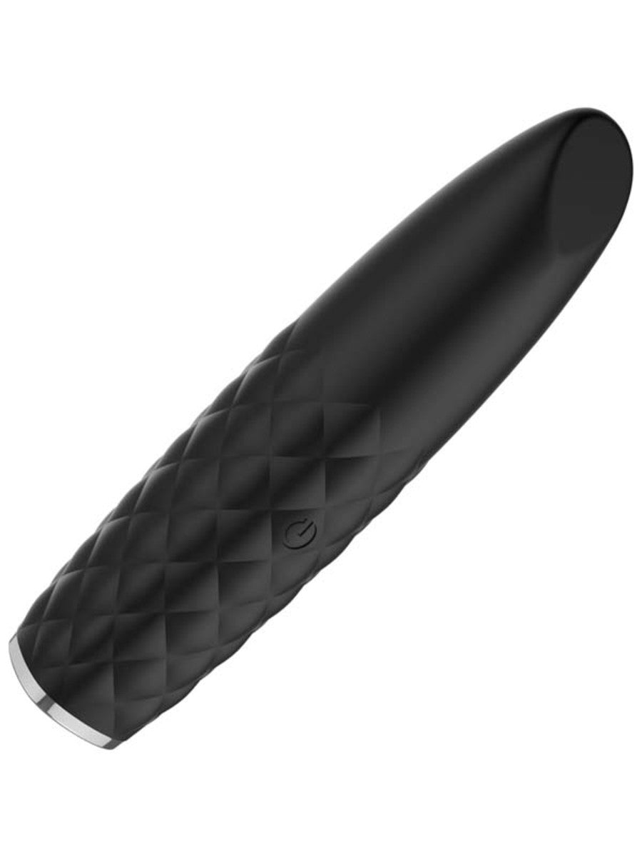 Diamonds by Playful The Princess Rechargeable Bullet Vibrator - Black