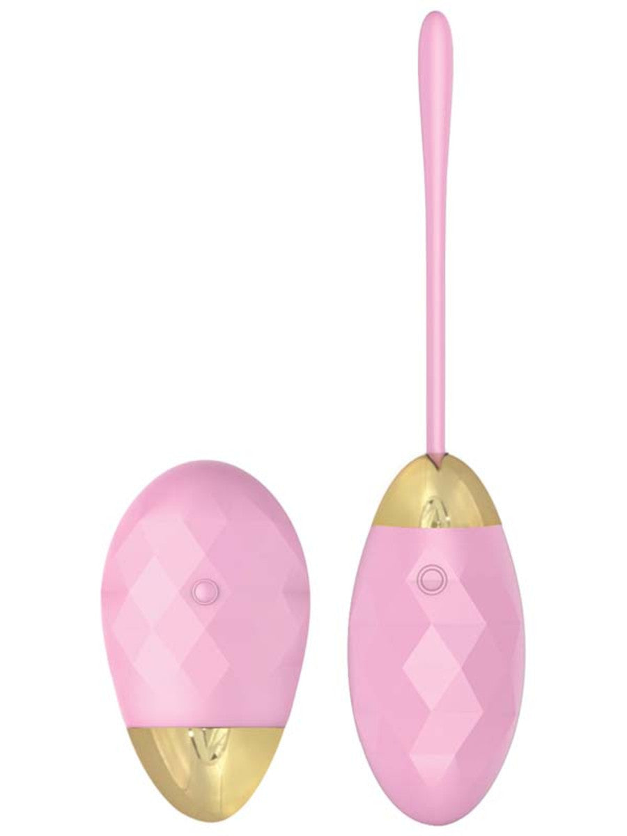 Diamonds by Playful The Majesty Rechargeable Egg with Remote - Pink