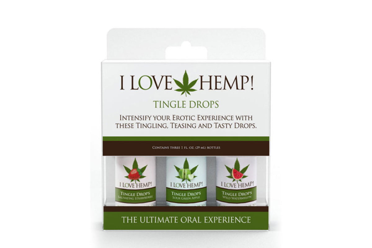 Doc Johnson I Love Hemp Tingle Drops 3pk