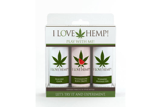Doc Johnson I Love Hemp Play with Me 3pk Bedroom Enhancer