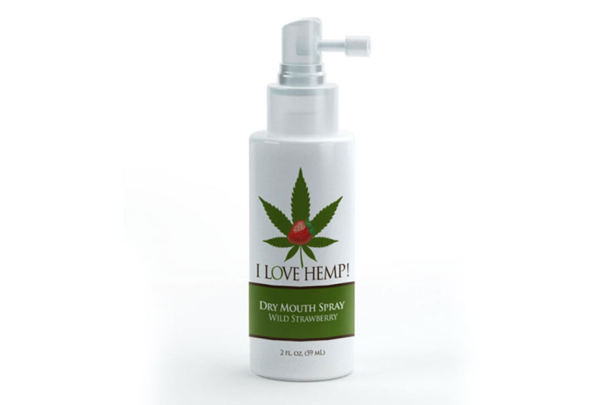 Doc Johnson I Love Hemp Dry Mouth Spray - Strawberry 59ml
