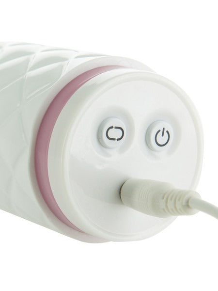 BMS Pillow Talk Feisty Pink Trusting and Vibrating Massager- Pink