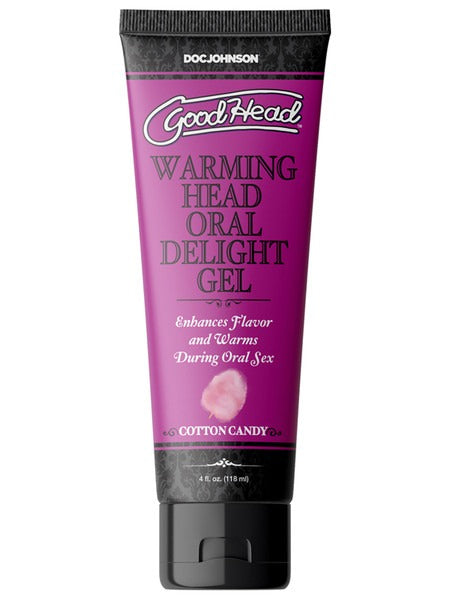 Doc Johnson GoodHead Warming Oral Delight Gel 4oz - Cotton Candy