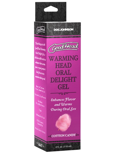 Doc Johnson GoodHead Warming Oral Delight Gel 4oz - Cotton Candy