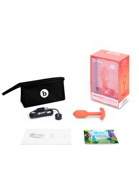 b-Vibe Vibrating Snug Plug Small - Orange