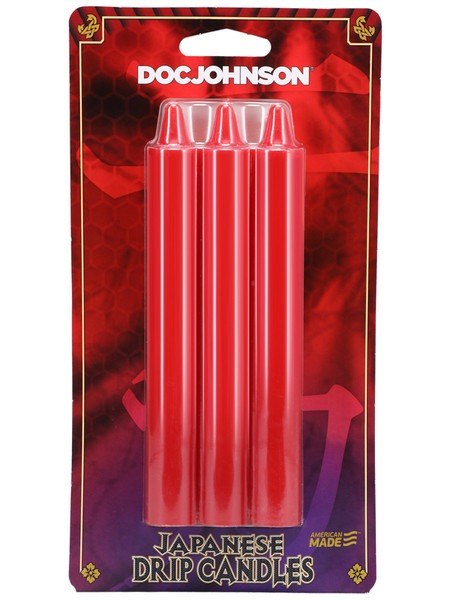 Doc Johnson Japanese Drip Candles 3pk - Red