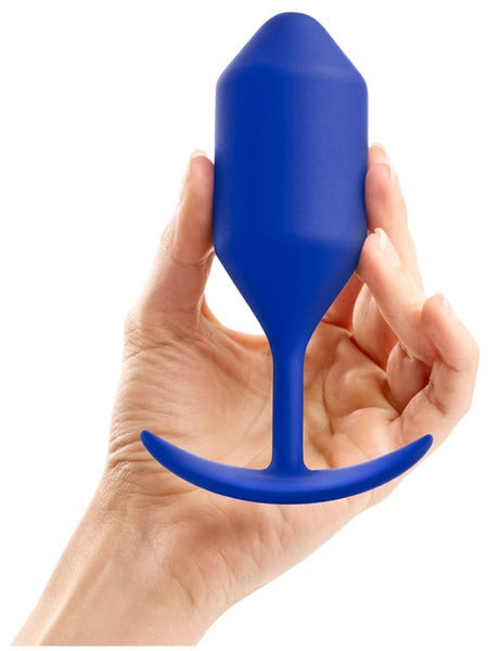 b-Vibe Snug Plug 4 Weighted Silicone Anal Plug - XL