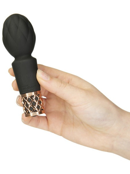 BMS Pillow Talk Secrets Pleasure Rechargeable Luxurious Mini Massager - Black