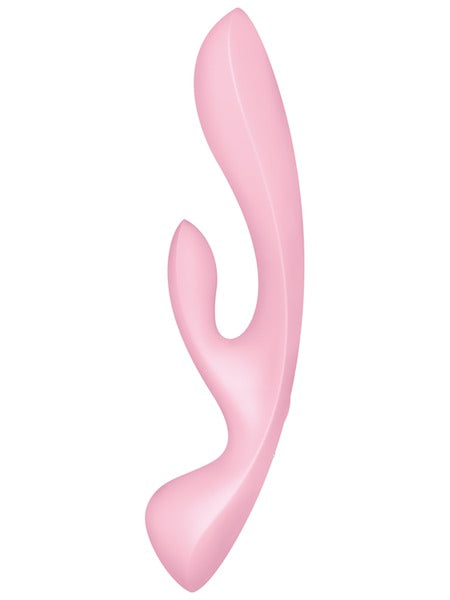 Satisfyer Triple Oh Rechargeable Rabbit Multi Vibrator - Pink