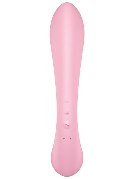 Satisfyer Triple Oh Rechargeable Rabbit Multi Vibrator - Pink