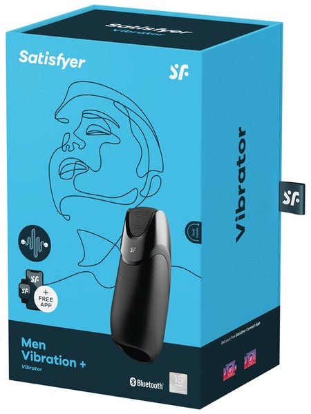 Satisfyer Men Vibration + Masturbator with App Control - Black