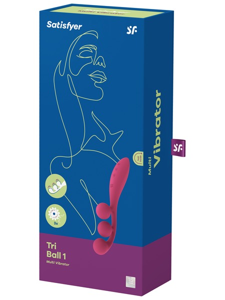 Satisfyer Tri Ball 1 Multi Vibrator - Red