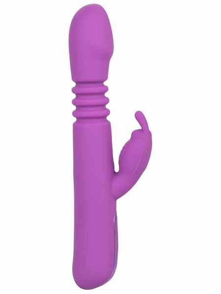 CalExotics Jack Rabbit Elite Thrusting Rechargeable Rabbit Vibrator - Purple