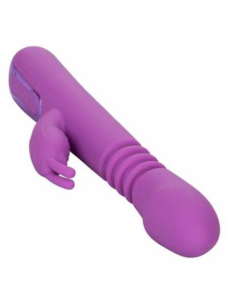 CalExotics Jack Rabbit Elite Thrusting Rechargeable Rabbit Vibrator - Purple