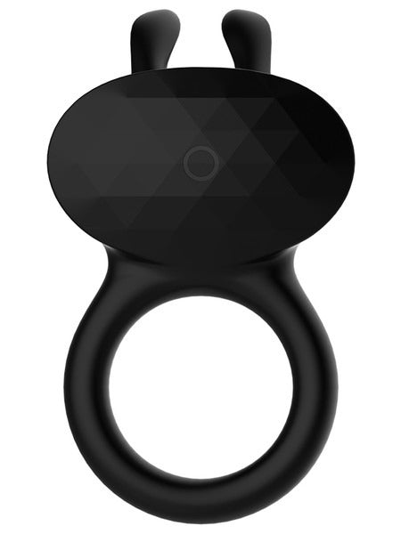 Diamonds by Playful The Duke Rechargeable Cock Ring - Black