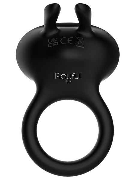 Diamonds by Playful The Duke Rechargeable Cock Ring - Black