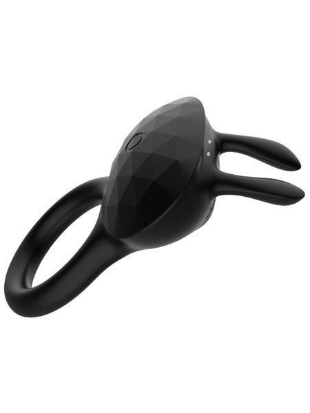 Diamonds by Playful The Duke Rechargeable Cock Ring - Black